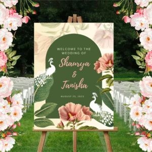Indian Wedding Ceremony Welcome Board for Decoration