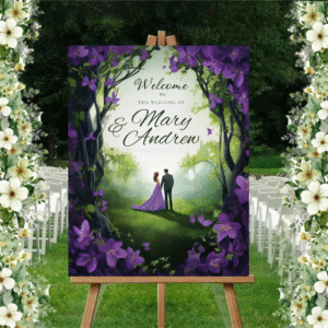 Indian Wedding Ceremony Welcome Board for Decoration