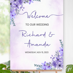 Indian Wedding Ceremony Welcome Board for Decoration