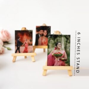 Set of Mini Frames with Wooden Stand
