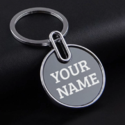 Custom Round Metal Keychain with Logo | Premium Stainless Steel Key Ring for Corporate Gifting & Branding - Image 4