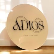Full color UV printed acrylic business logo sign - restaurant office commercial business medical dental salon spa sign - Image 2