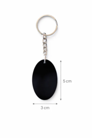 Custom Oval Acrylic Keychain – Personalized Logo Key Chain | Ideal for corporate gifts, events & giveaways - Image 3