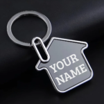 Metal Keychains -  Home shape