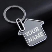 Metal Keychains -  Home shape