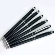 2-in-1 Metal Stylus Ballpoint Pen | Customised Pen with Name & Logo - Corporate Gift - Image 2