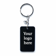 Custom acrylic rectangle keychain with engraved logo branding| lightweight and durable promotional gift - Image 4