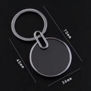 Custom Round Metal Keychain with Logo | Premium Stainless Steel Key Ring for Corporate Gifting & Branding - Image 6